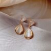 Gold Plated Water Drop Earrings