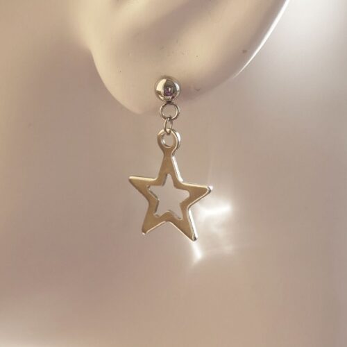 Stainless Steel Star Earrings