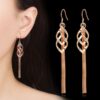 Tassel with Pendants Long Drop Earrings