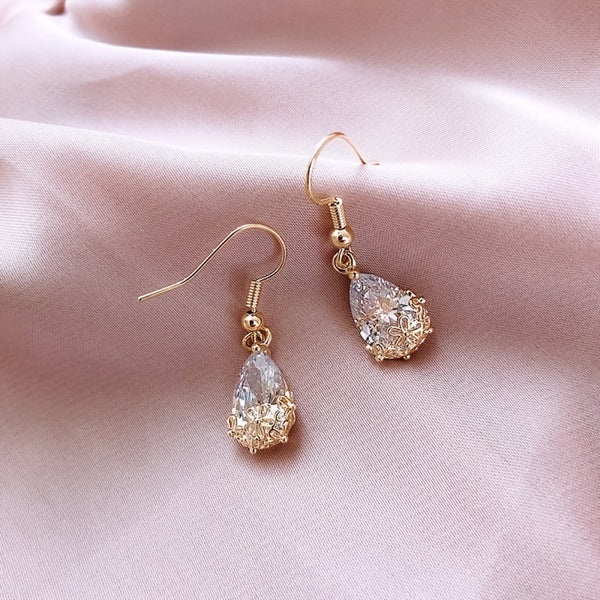 Crystal Teardrop Earrings