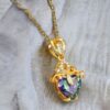 Crystal Heart Pendant Necklace