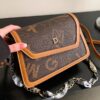 Letter Graphic Square Bag brown colour